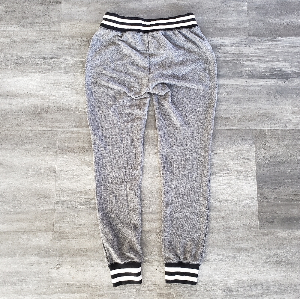 Grey Black Heathered City Streets Banded Sweats - Picture 2 of 3